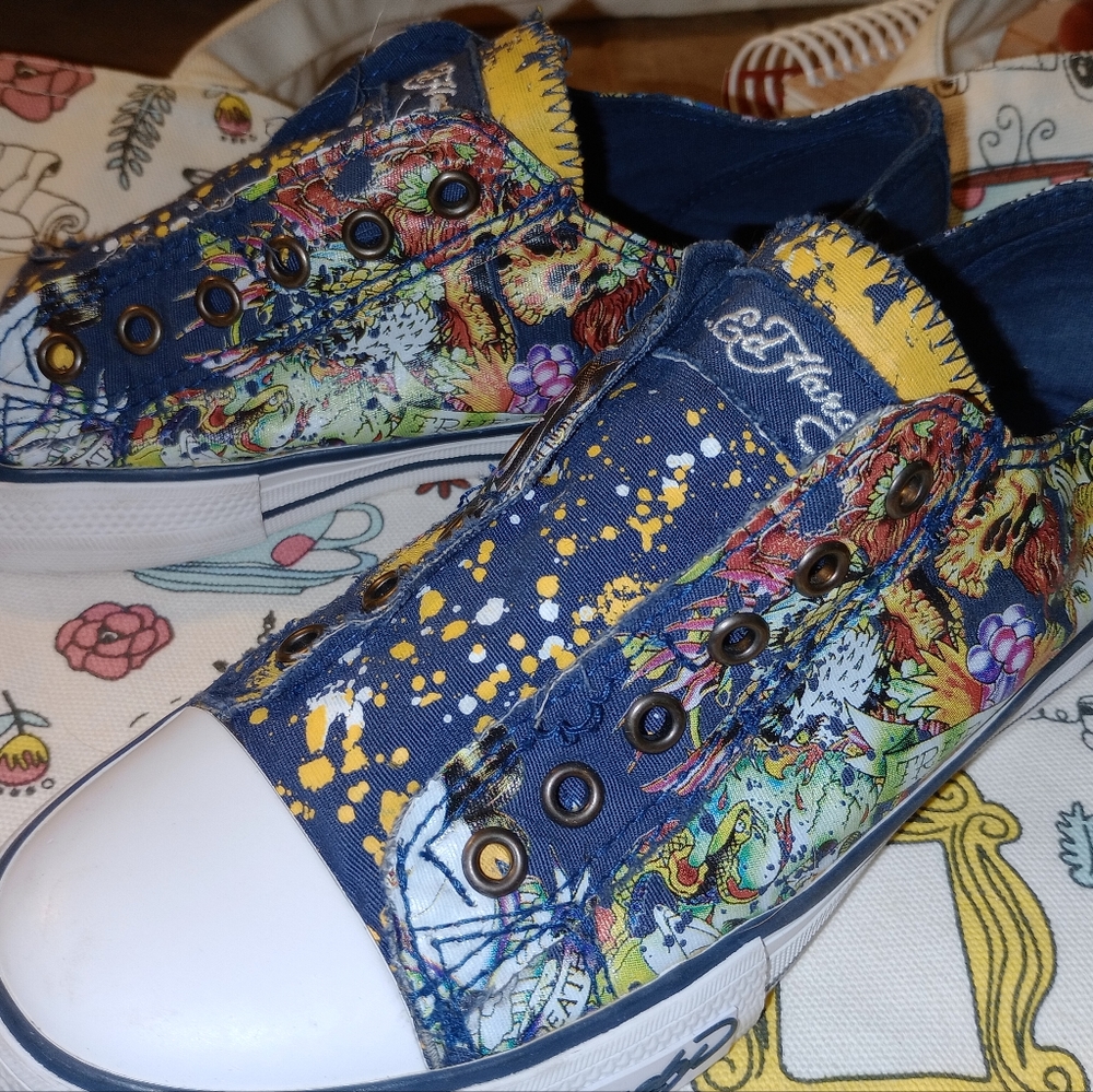 Ed Hardy slip ons